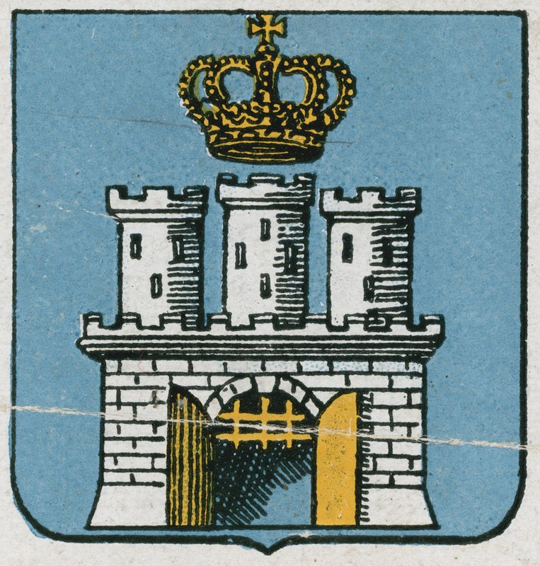 Coat of arms of Grodek (Horodok), Ukraine by Austrian School