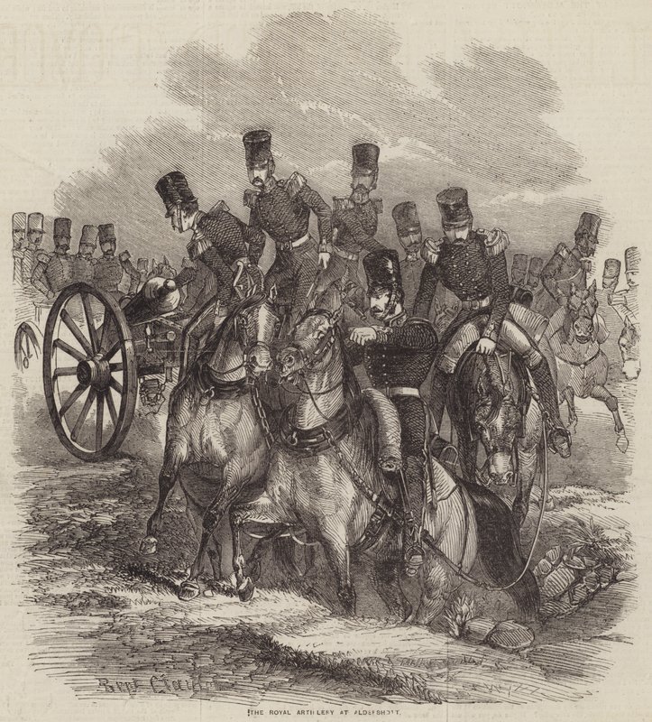 The Royal Artillery at Aldershot by B. Clayton