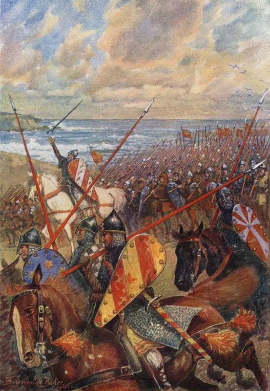 The Landing of William the Conqueror in England, 28 September 1066 by B. Granville Baker