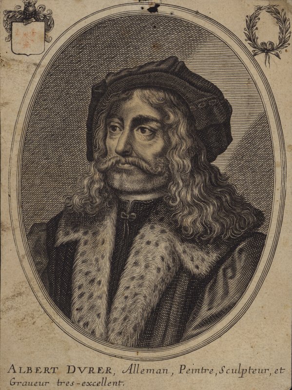 Albrecht Durer, German painter and printmaker (engraving) by Balthazar Moncornet