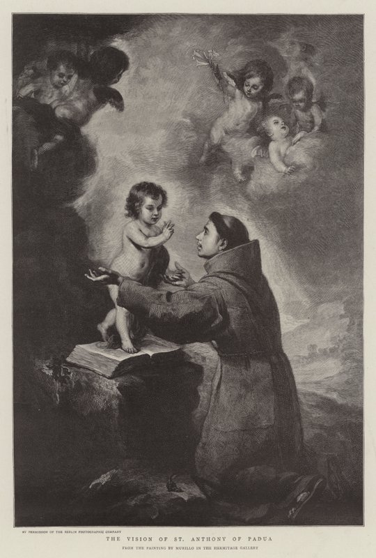 The Vision of St Anthony of Padua by Bartolomé Esteban Murillo
