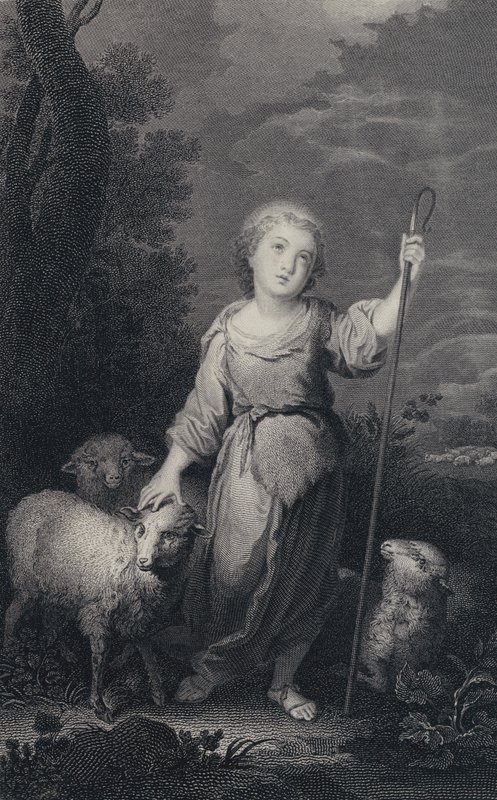 The Good Shepherd by Bartolome Esteban (after) Murillo