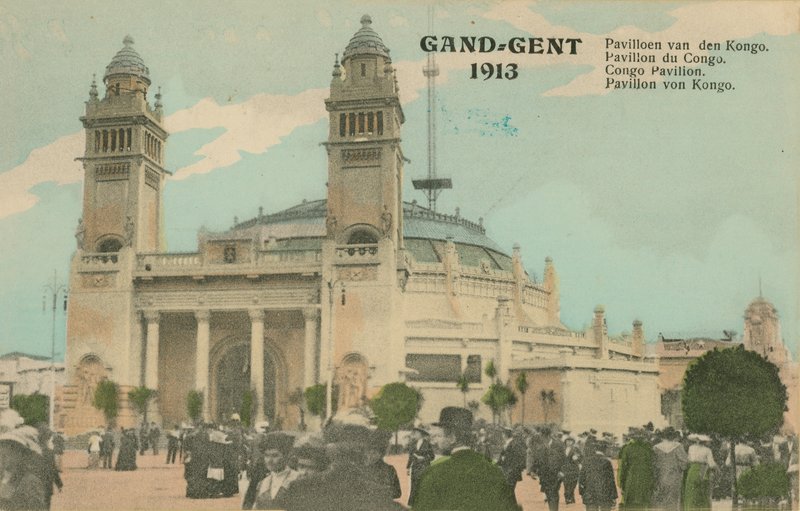Congo Pavilion, Ghent, 1913 by Belgian Photographer