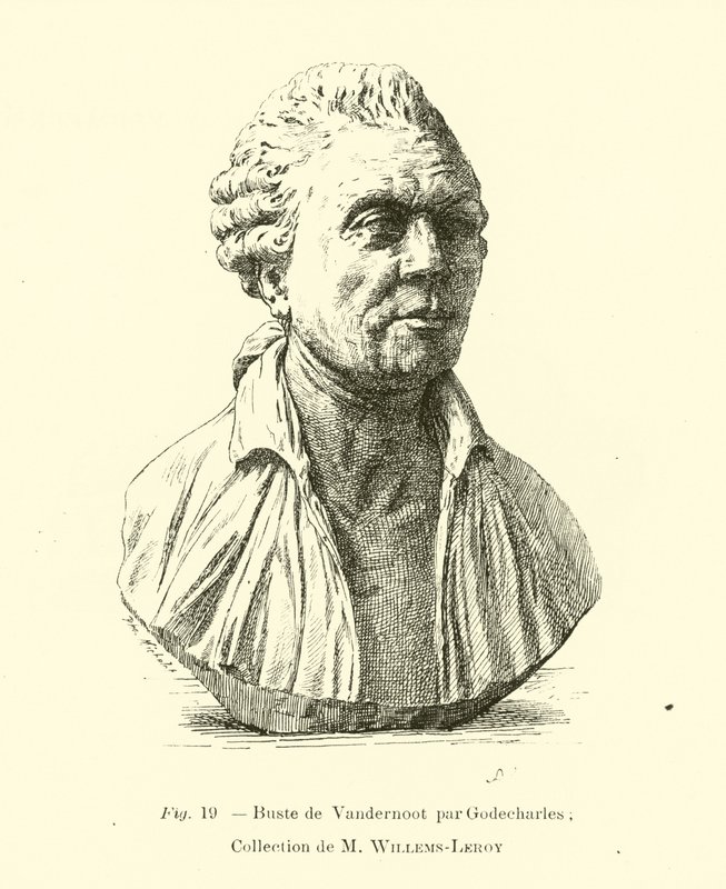 Bust of Henri Van der Noot, Belgian revolutionary by Belgian School
