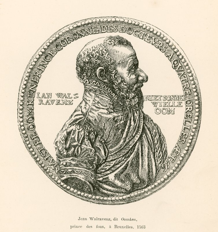Jean Walravenz, Known as Oomken, Prince of Fools, at Brussels, 1563 by Belgian School