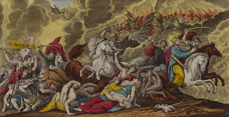 Death upon the pale horse by Benjamin (after) West