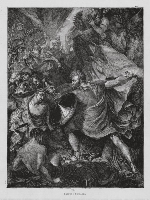 Assassination of L S Dentatus by Benjamin Robert (after) Haydon