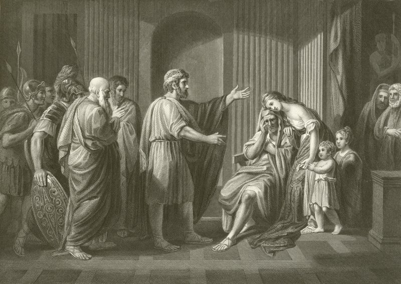 Banishment of Cleombrotus by Benjamin West