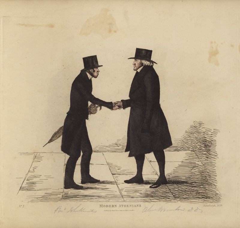 Eminent Edinburghians, aka Modern Athenians, Rev John Hunter, MA, of the Tron Church, Rev Dr Brunton, his colleague, Professor of Hebrew, etc by Benjamin William Crombie