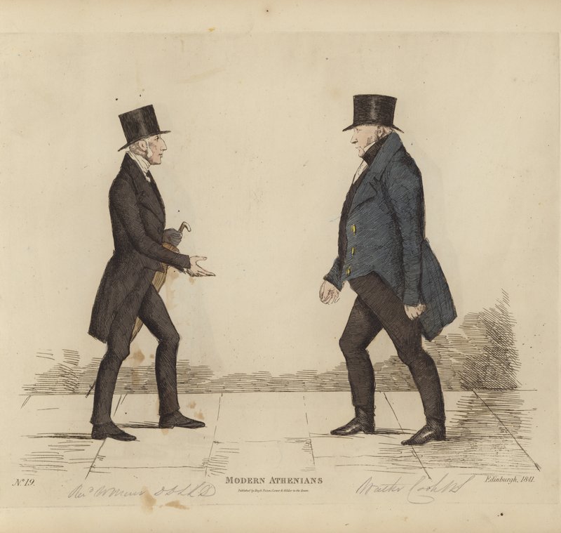 Eminent Edinburghians, aka Modern Athenians, Rev William Muir, LLD, DD, St Stephen’s Church, Walter Cook, Esq, Writer to the Signet by Benjamin William Crombie
