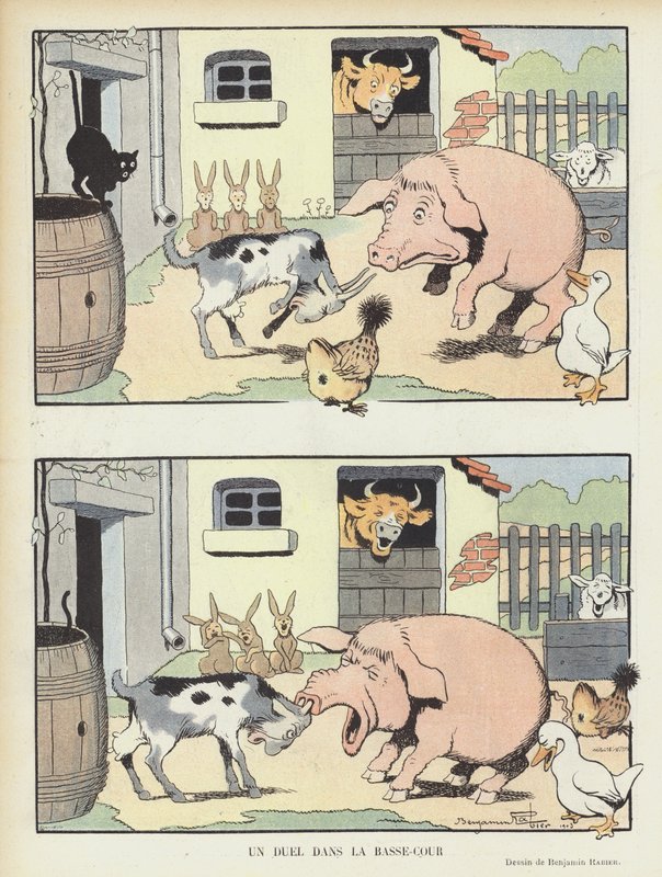 Illustration for Le Rire by Benjamin Rabier