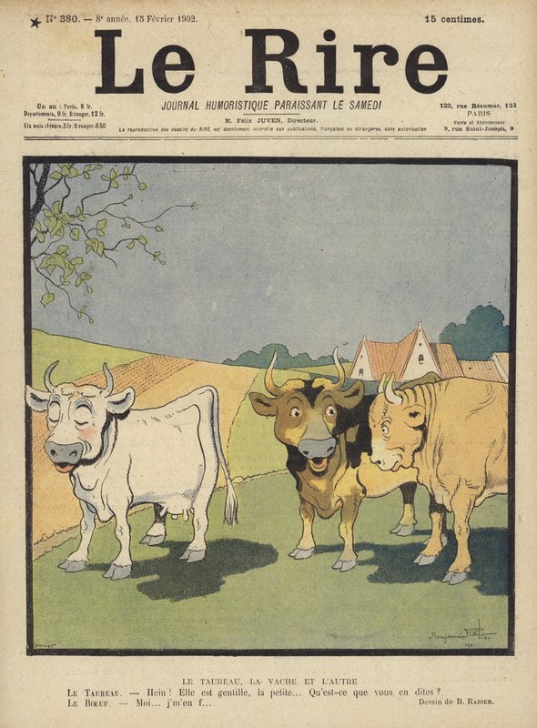 Illustration for Le Rire by Benjamin Rabier