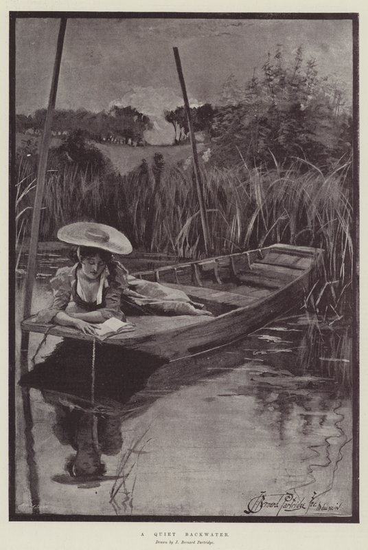 A Quiet Backwater by Bernard Partridge