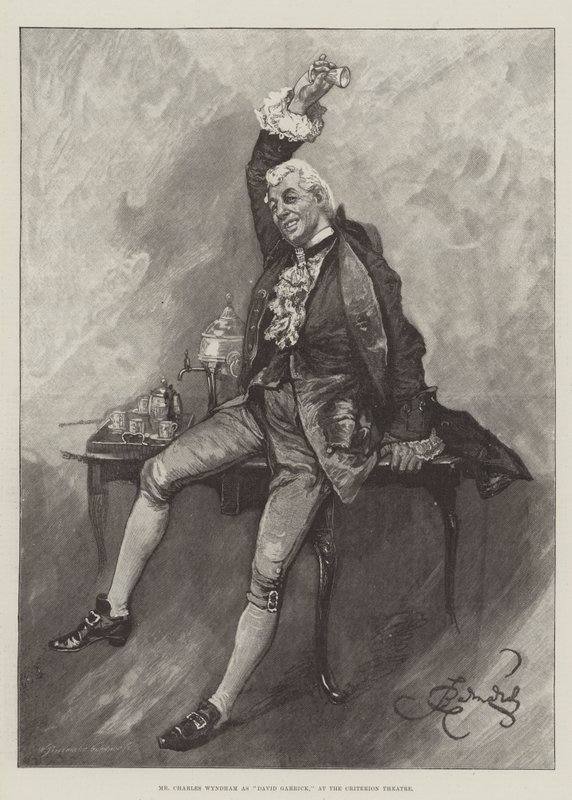 Mr Charles Wyndham as David Garrick, at the Criterion Theatre by Bernard Partridge