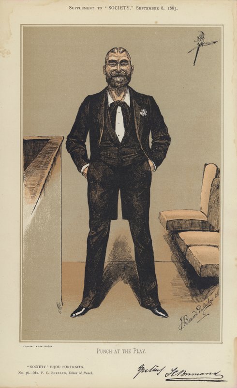 Mr F C Burnand, Editor of Punch by Bernard (after) Partridge