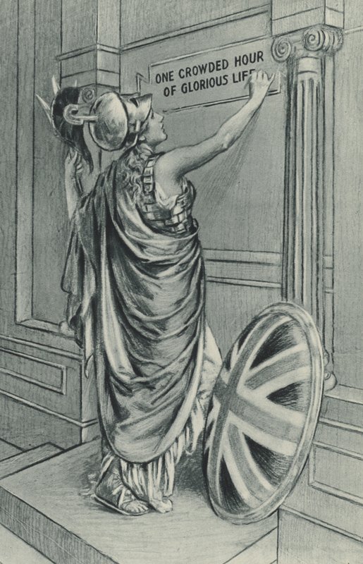 The Call of Britannia - One Crowded Hour of Glorious Life by Bernard (after) Partridge