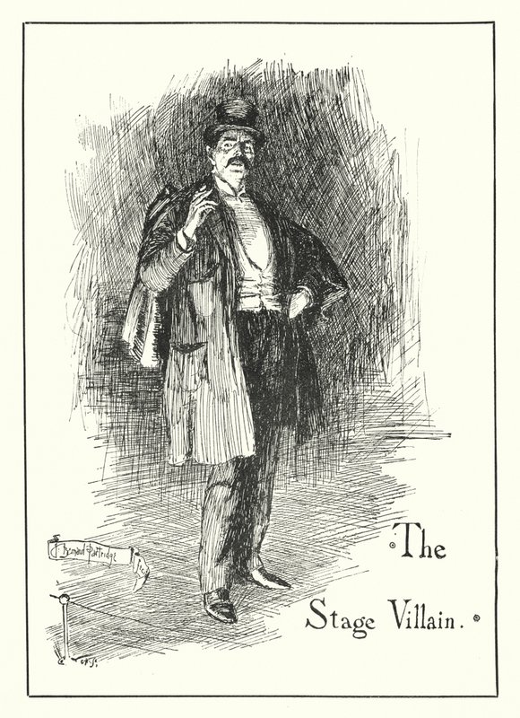 The Stage Villain by Bernard (after) Partridge