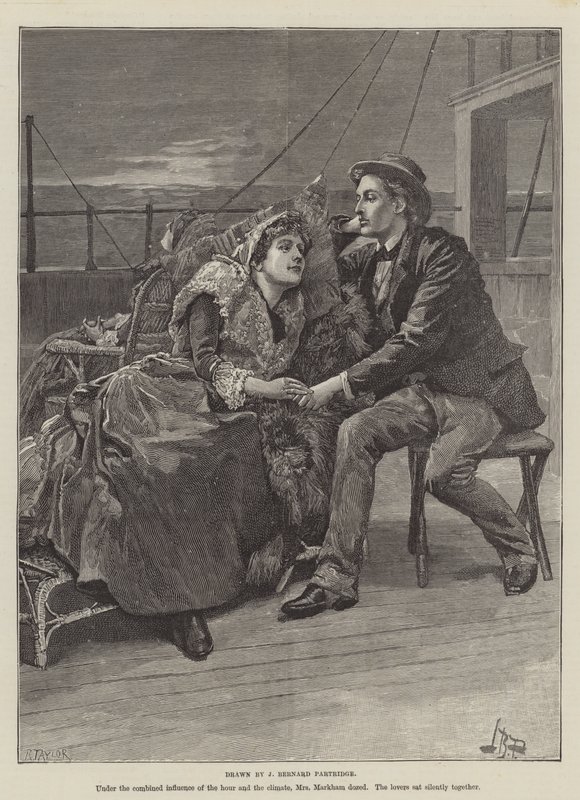 The Crusade of the Excelsior, by Bret Harte (engraving) by Bernard Partridge