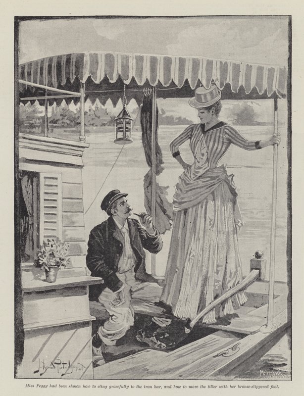 The Strange Adventures of a House-Boat, by William Black by Bernard Partridge
