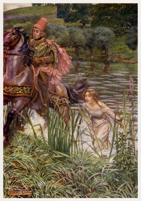 "He never was the courteous knight, / To say, 