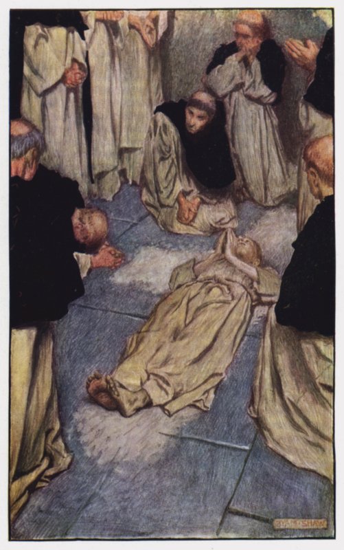 Illustration for The Cloister and The Hearth by Charles Reade by Byam (after) Shaw
