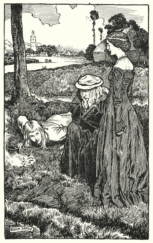Illustration for The Cloister and The Hearth by Charles Reade by Byam (after) Shaw