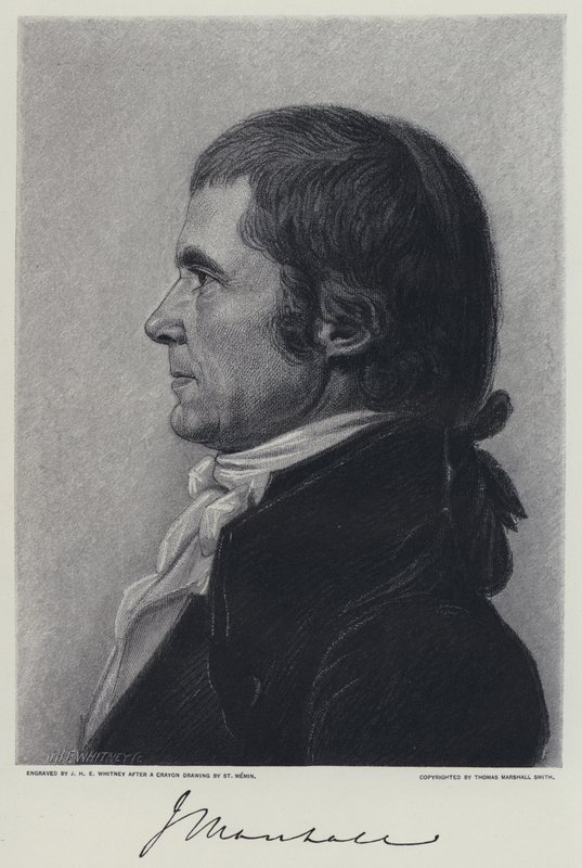 Chief Justice Marshall by C.B.J.F. de (after) Saint Memin