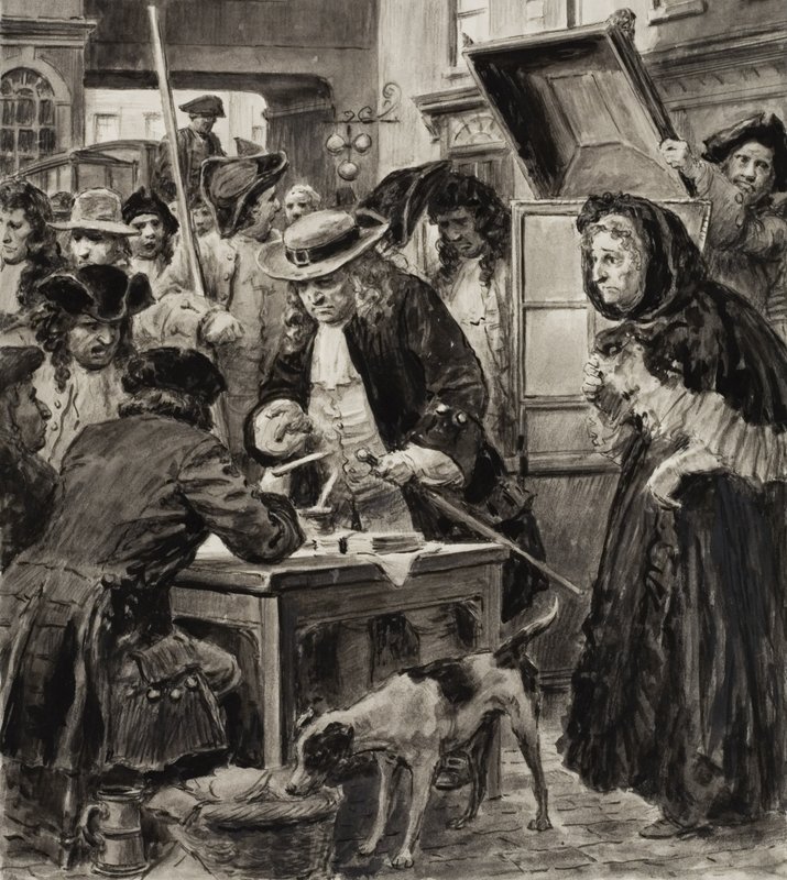 An eighteenth century pawnbroker and his customers by C.L. Doughty