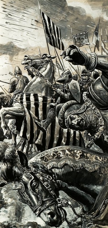French Under Fire at the Battle of Agincourt by C.L. Doughty