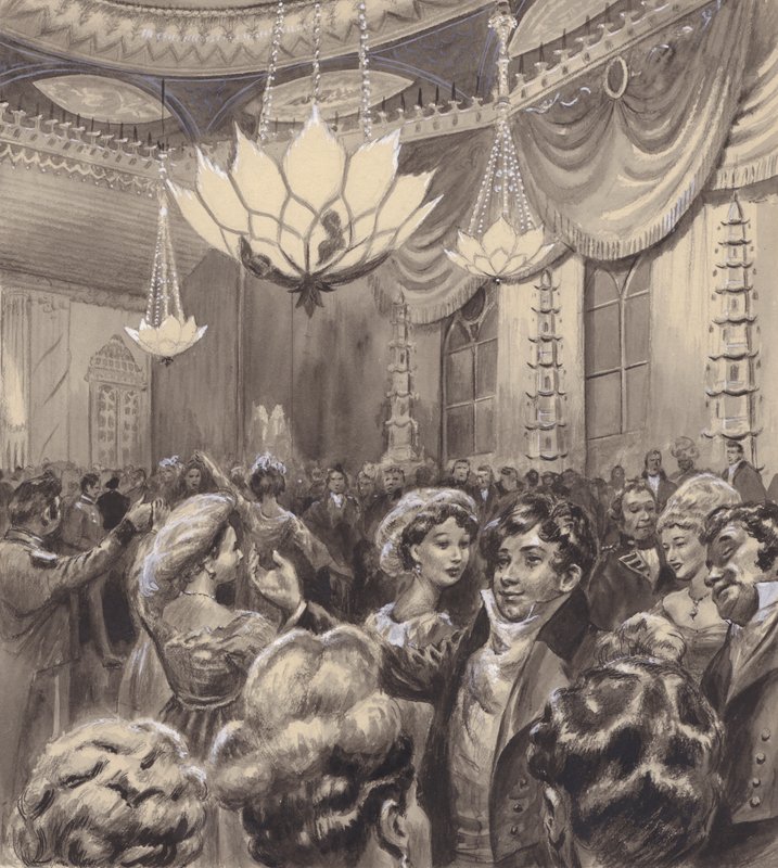 The Prince Regent at the Brighton Pavilion by C.L. Doughty