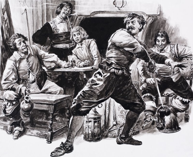 The Three Musketeers, with D