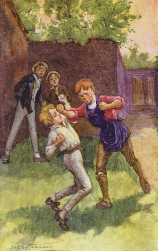 Illustration for David Copperfield by Charles Dickens by C. Dudley (after) Tennant