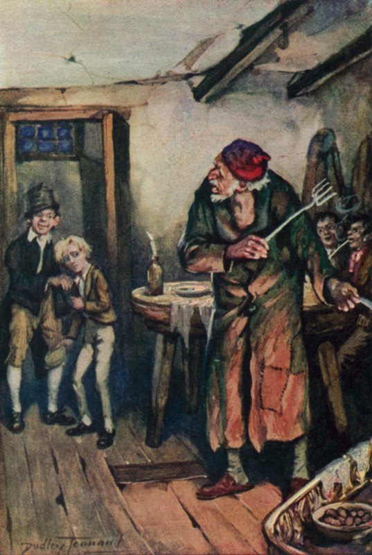 Illustration for Oliver Twist by Charles Dickens by C. Dudley (after) Tennant