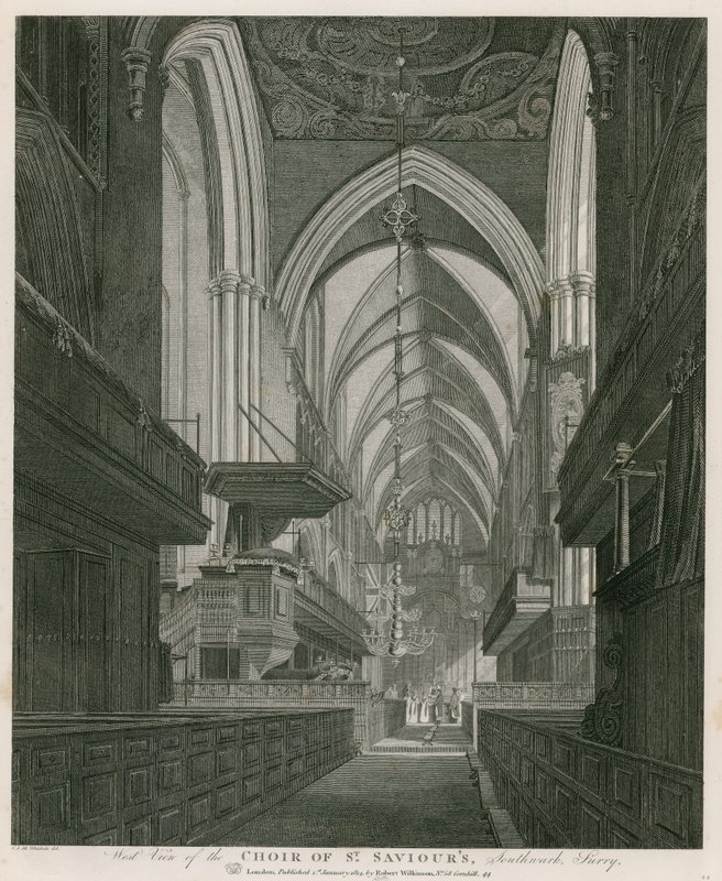 West view of the Choir of St Saviour