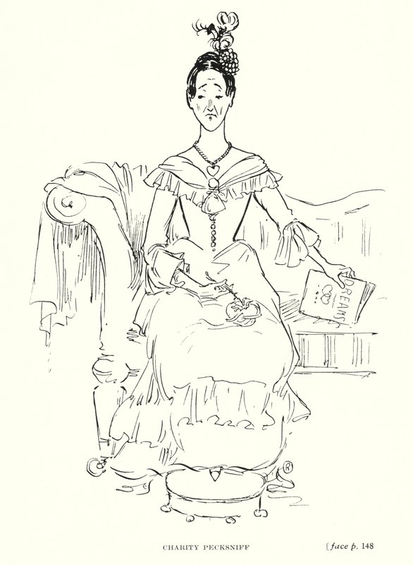Dickens character: Charity Pecksniff by Captain Edward Henry Handley Read