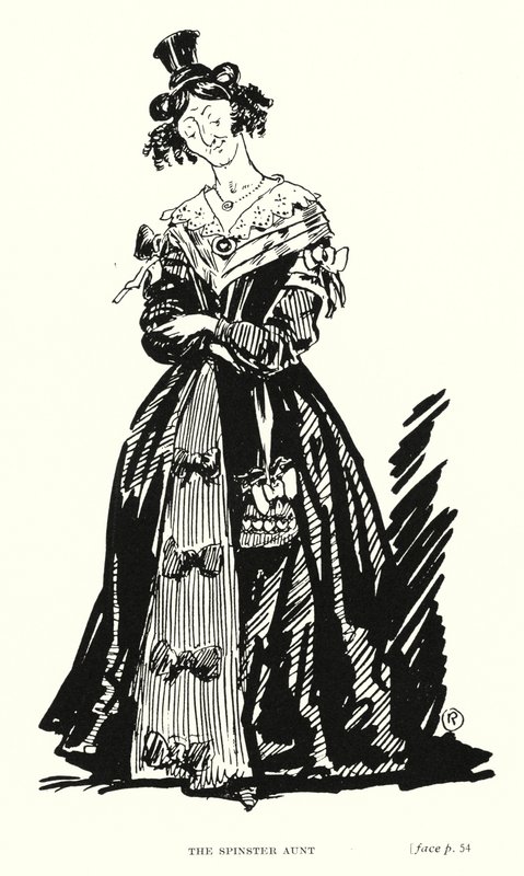 Dickens character: The Spinster Aunt by Captain Edward Henry Handley Read