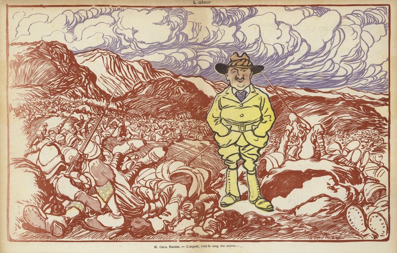 Cecil Rhodes, Illustration for Le Rire by Caran d Ache