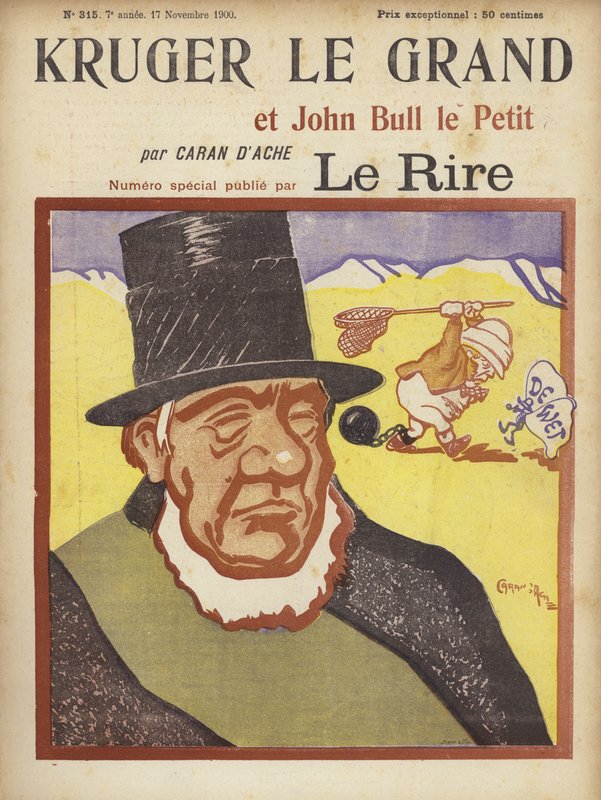Paul Kruger, Illustration for Le Rire by Caran d Ache