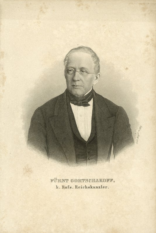 Prince Alexander Gorchakov, Russian statesman by Carl (after) Mayer