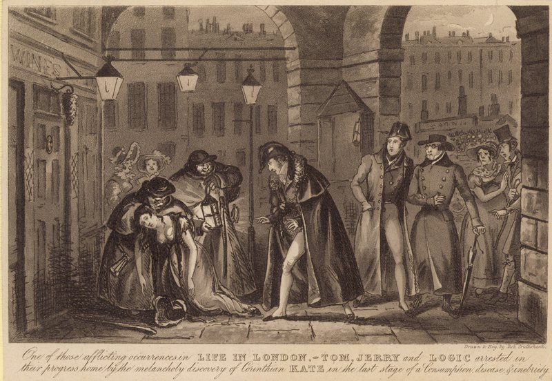 One of those afflicting occurrences in Life in London by Carl Georg Adolph Hasenpflug