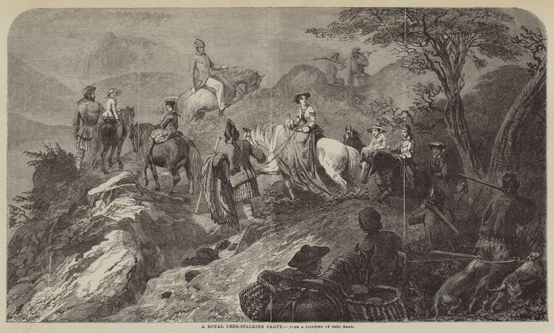 A Royal Deer-Stalking Party by Carl Haag