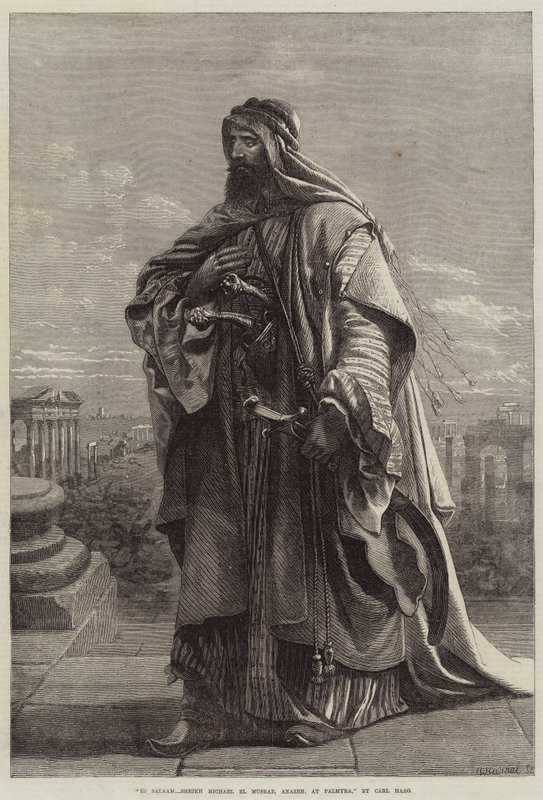 Es Salaam, Sheikh Michael El Musrab, Anazeh, at Palmyra by Carl Haag