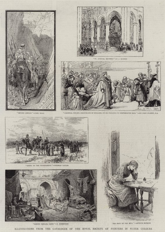 Illustrations from the Catalogue of the Royal Society of Painters in Water Colours by Carl Haag