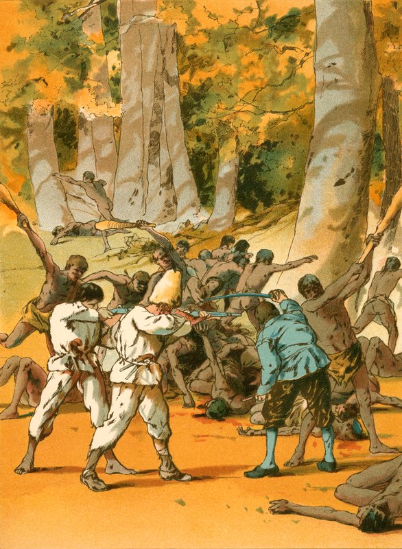 A Sanguinary Conflict for Robinson Crusoe by Carl Marr