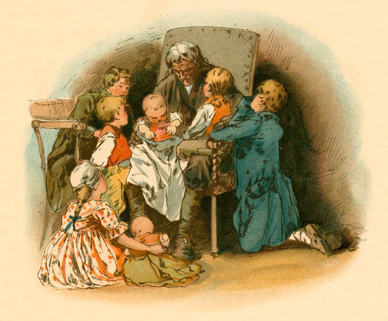 Robinson Crusoe at home again by Carl Marr