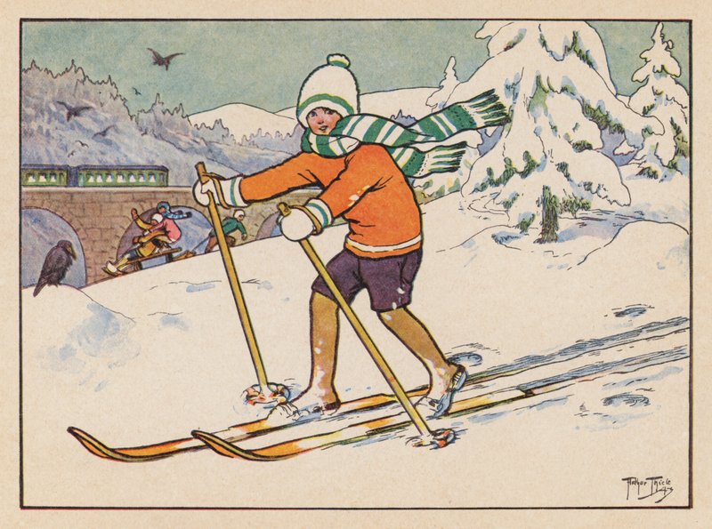 Cross-country skiing by Carl Robert Arthur Thiele
