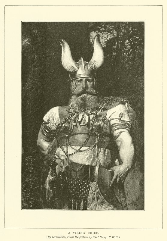 A Viking Chief by Carl after Haag