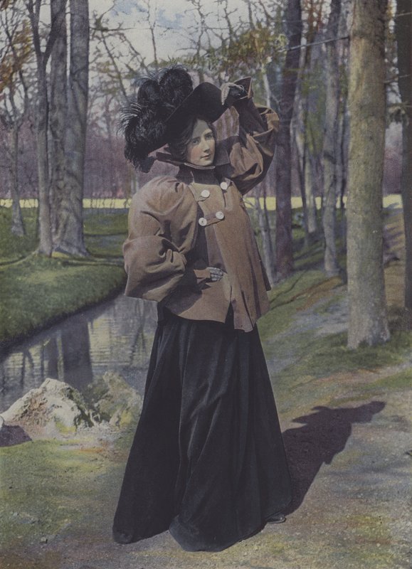 Woman in a Paris Park by Carle de Mazibourg