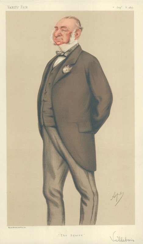 Mr Henry Villebois, The Squire, Vanity Fair cartoon by Carlo Pellegrini