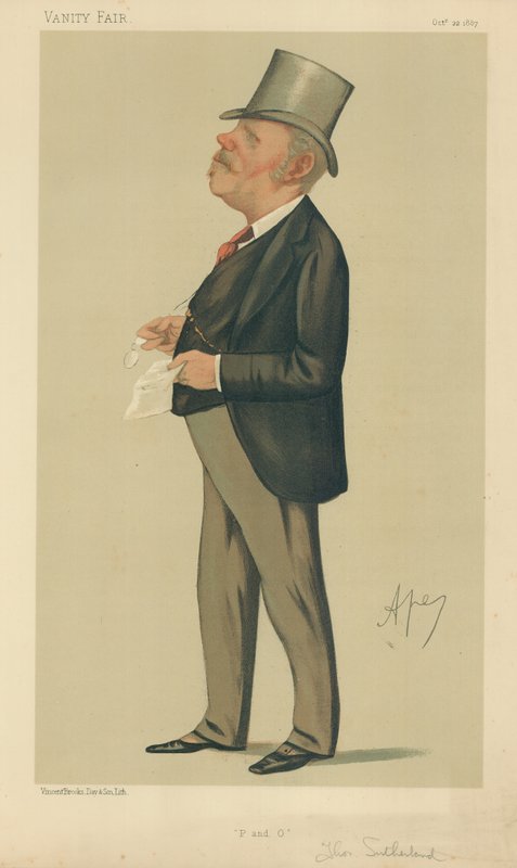 Mr Thomas Sutherland, P und O, Vanity Fair Cartoon by Carlo Pellegrini
